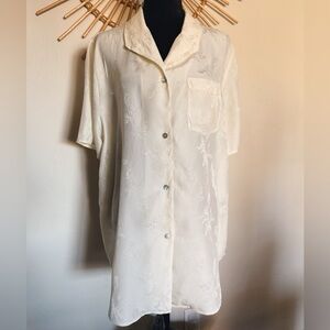 Vintage Brocade Silk Blouse